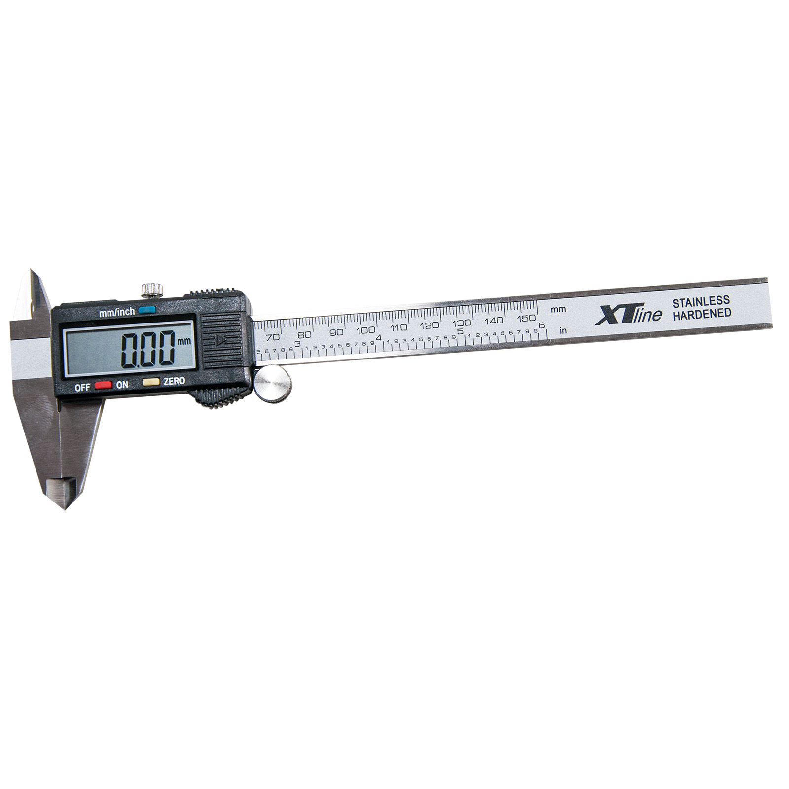 XTLINE Měřítko posuvné digitální | 150 mm, odchylka 0,01 mm