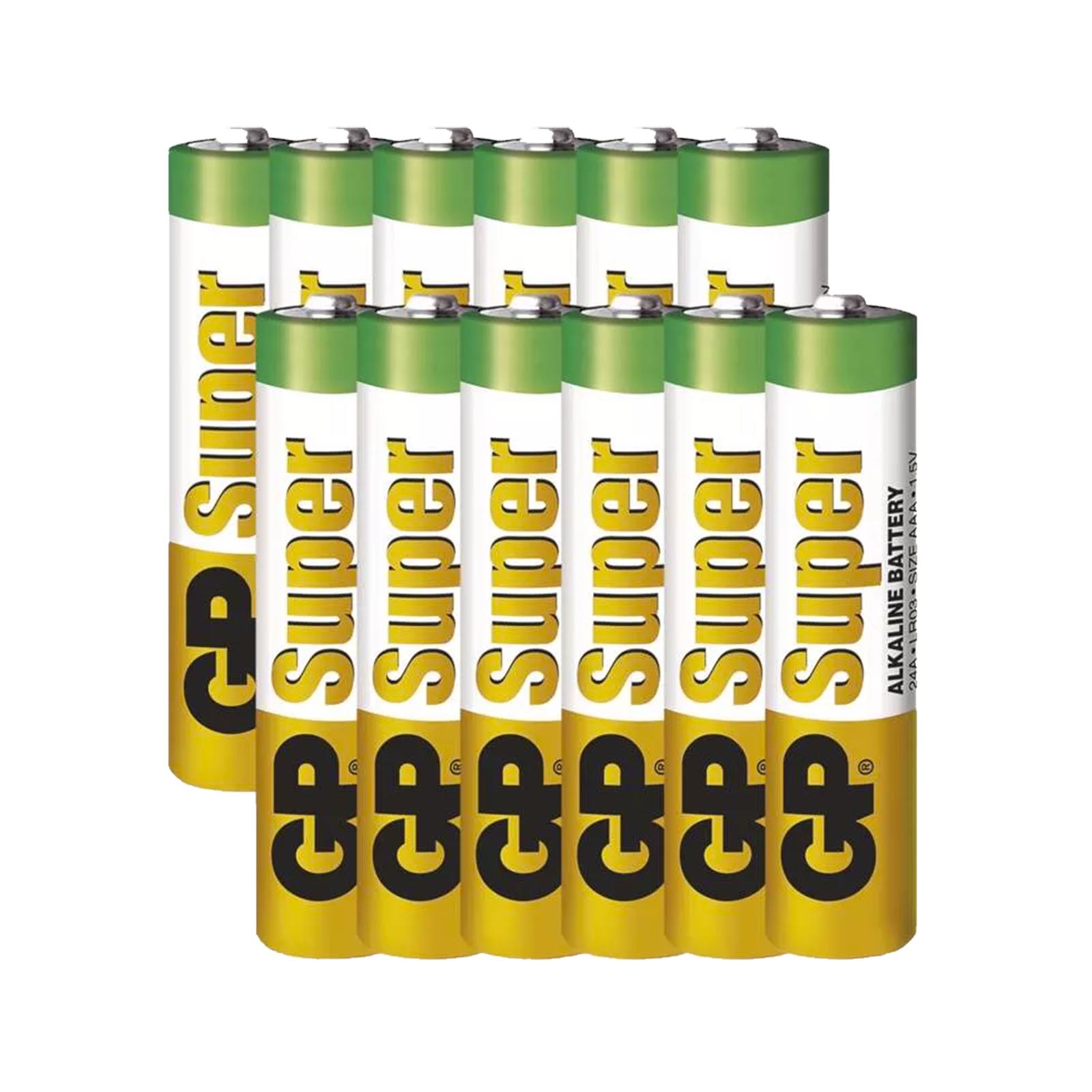 GP alkalická baterie SUPER AAA (LR03) 1bal/12ks