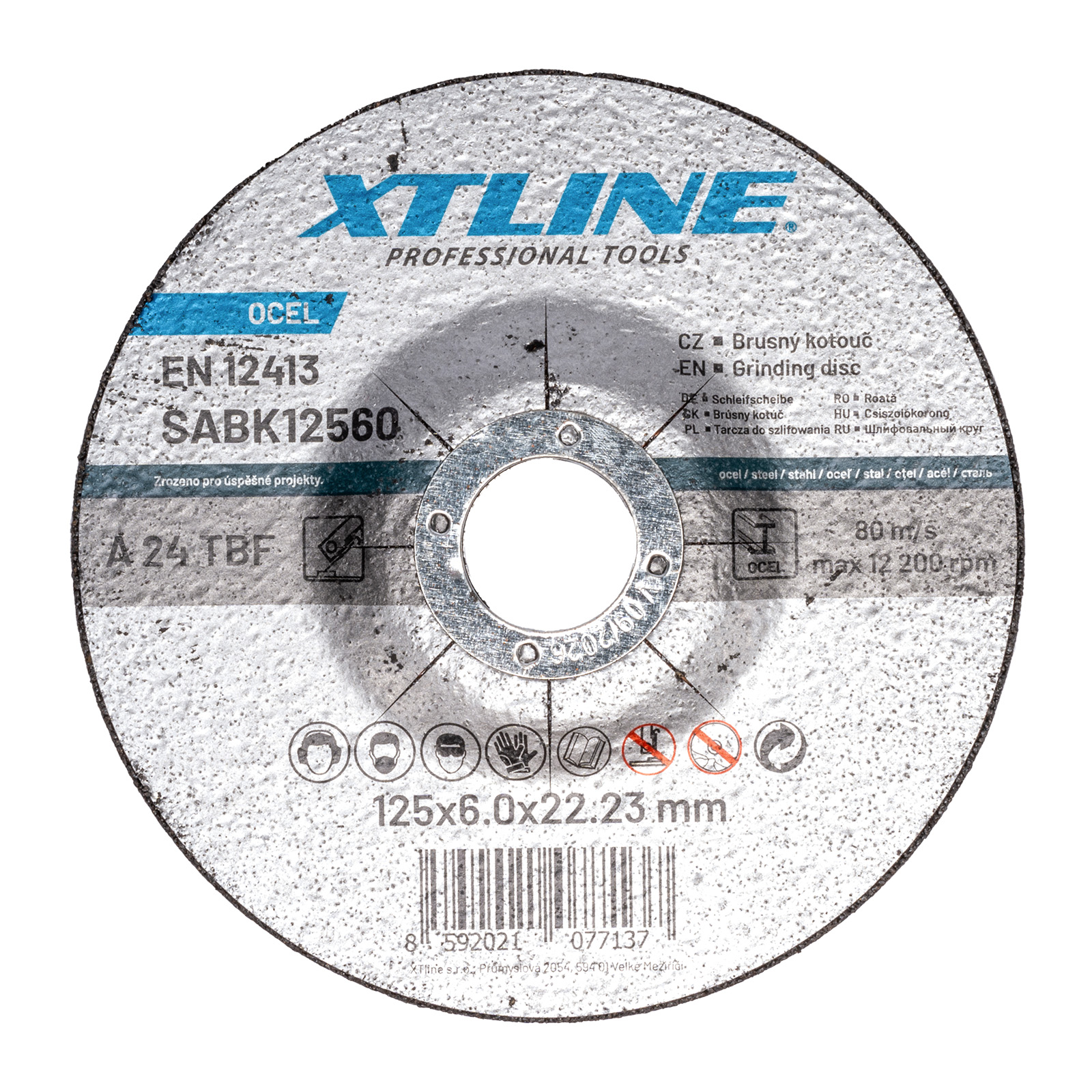 XTLINE Kotouč brusný na ocel | 115x6,0x22,2 mm