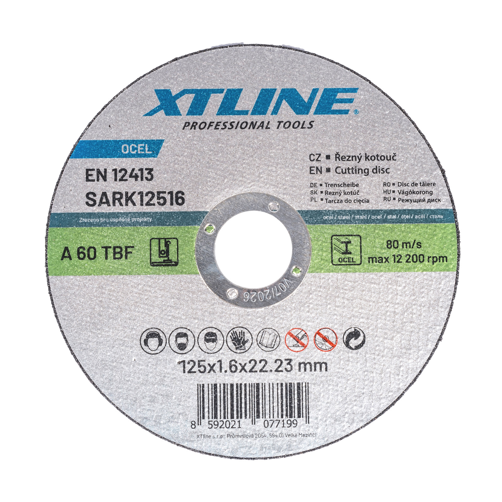 XTLINE Kotouč řezný na ocel | 125x2,5x22,2 mm
