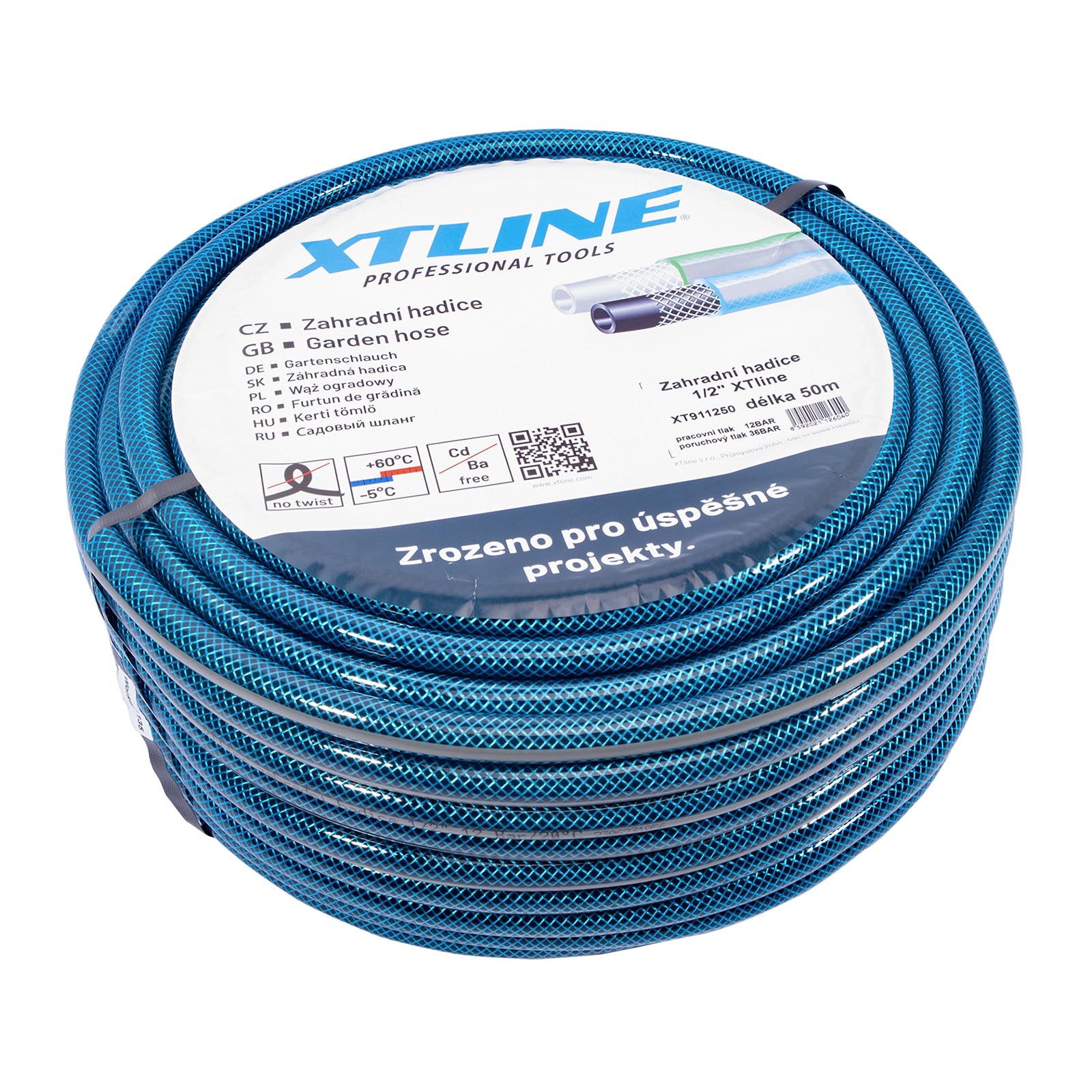 XTLINE Hadice zahradní modrá PVC | 1/2" 15 m