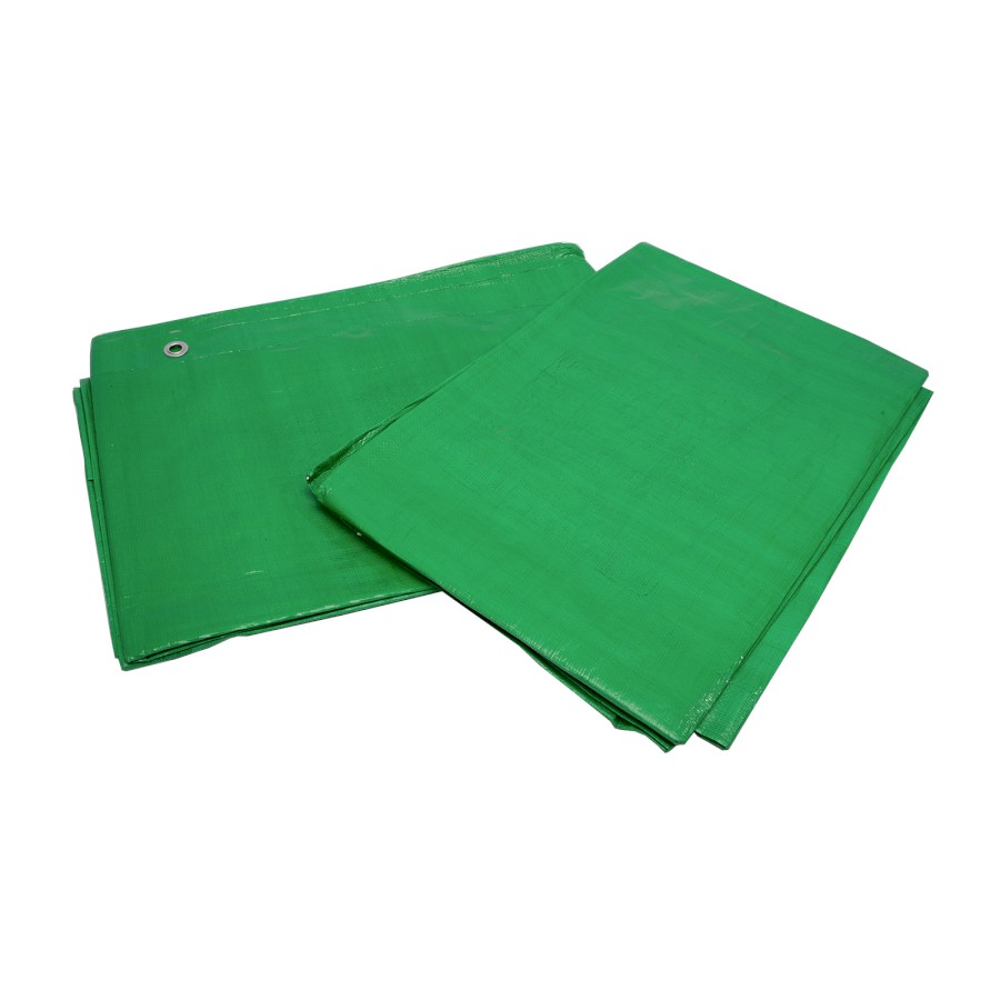 TRITOOLS Zakrývací plachta zesílená PE s oky 130g/m2 | 10x20 m