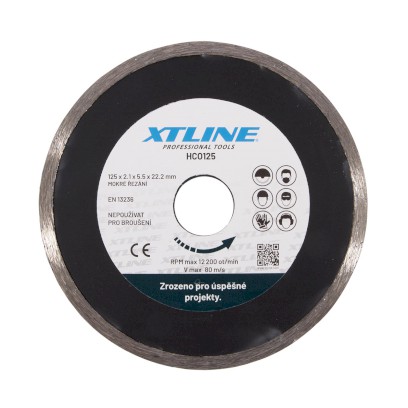 XTLINE Kotouč diamantový plný | 115x2x22,2 mm