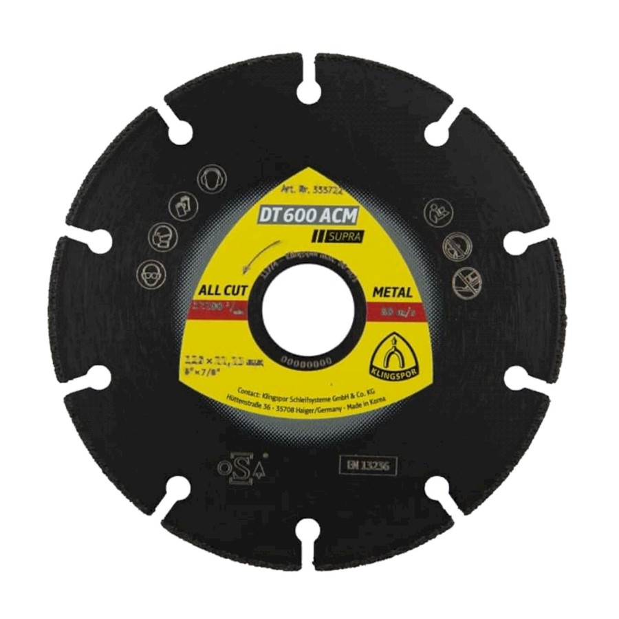 KLINGSPOR Kotouč diamantový segmentový DT600ACM | 125x22,3 mm