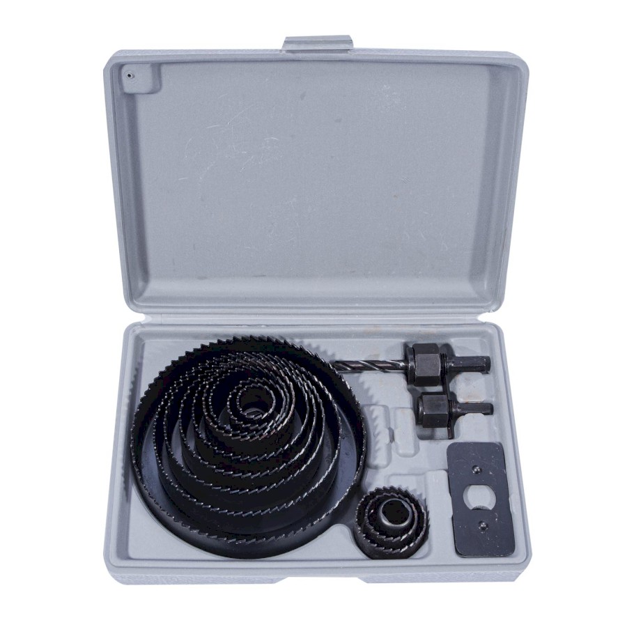 STAVTOOL Sada vykružovacích korunek 16 dílů | 19-127 mm, plastový box