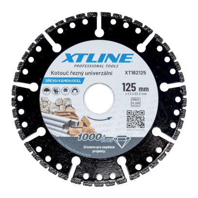 XTLINE Kotouč univerzální na dřevo, kámen, ocel | 115x1,2x22,2 mm