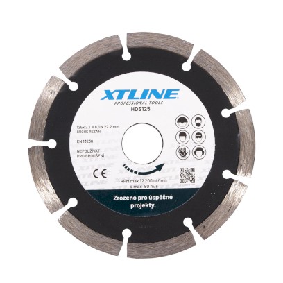 XTLINE Kotouč diamantový segmentový | 115x2x22,2 mm