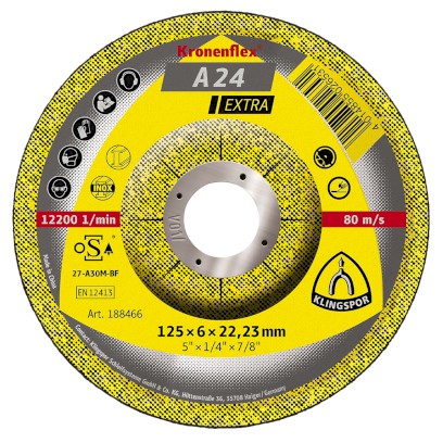 Kotouč brusný A 24 Extra A-ocel | 180x6x22,2 mm