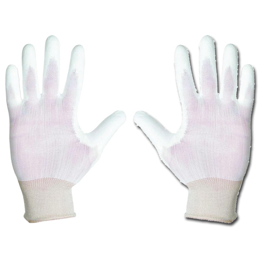 Rukavice nylon. Bunting-ROOSTER - bílé | velikost 10