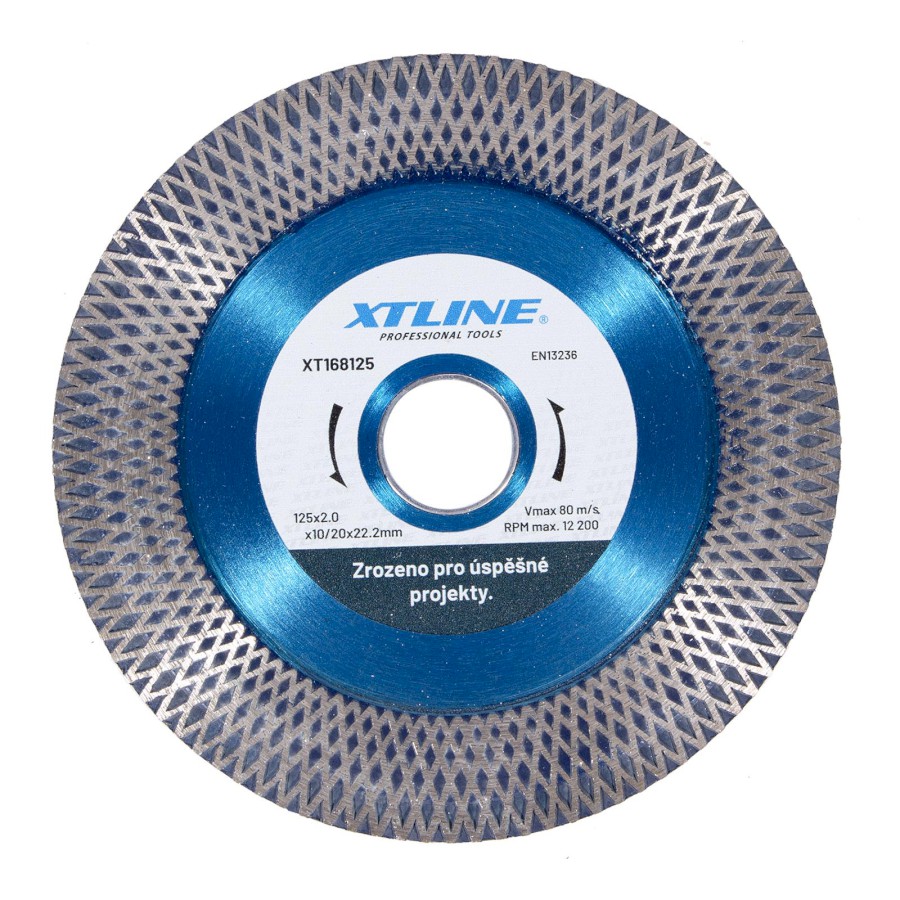 XTLINE Kotouč diamantový turbo (řezný/brusný) | 115x2,0x10/20x22,2 mm