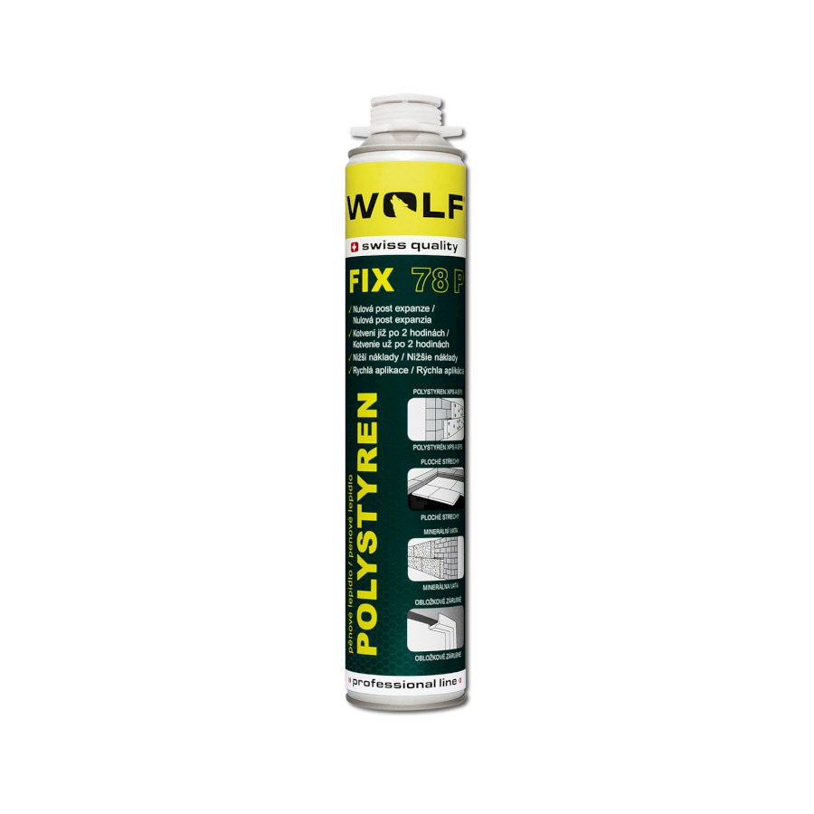 Pistolové PU lepidlo na polystyren 78P 750ml