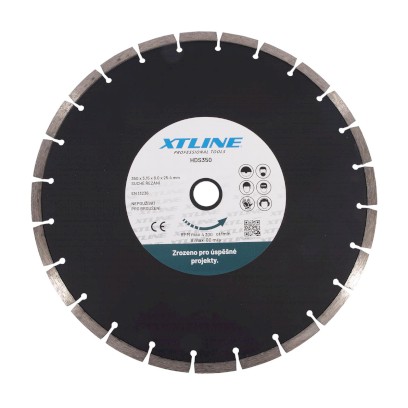 XTLINE Kotouč diamantový segmentový | 350x3,15x25,4 mm