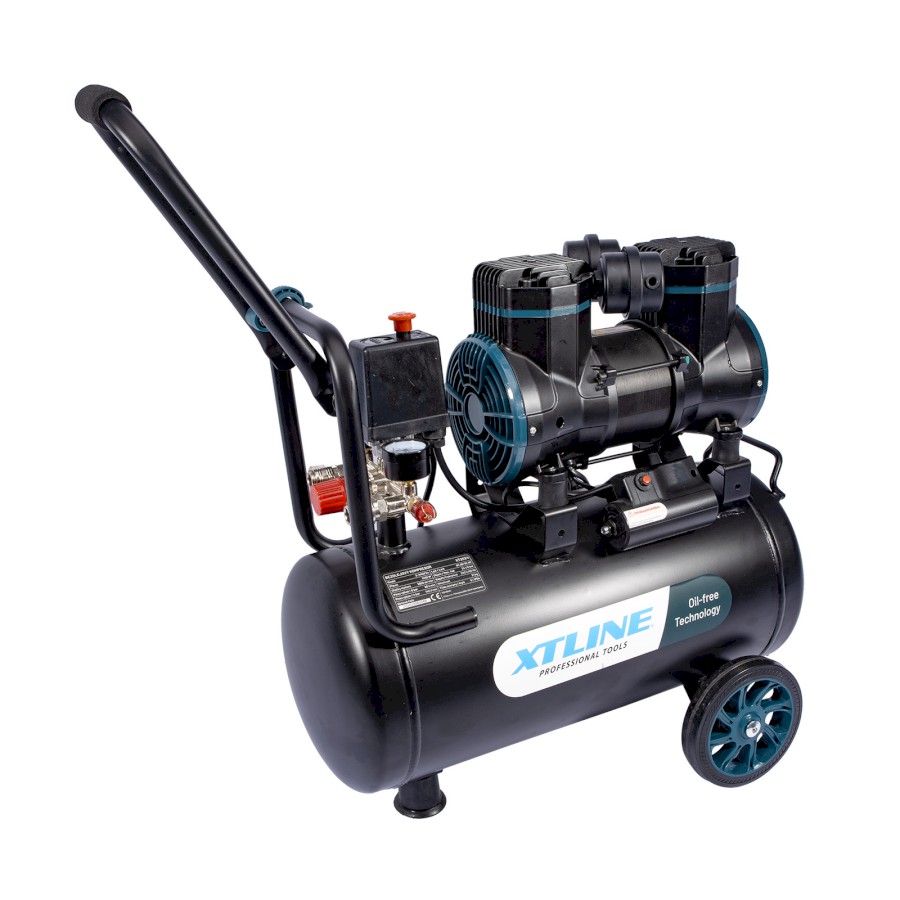XTLINE Kompresor bezolejový 1450 W, 24 l