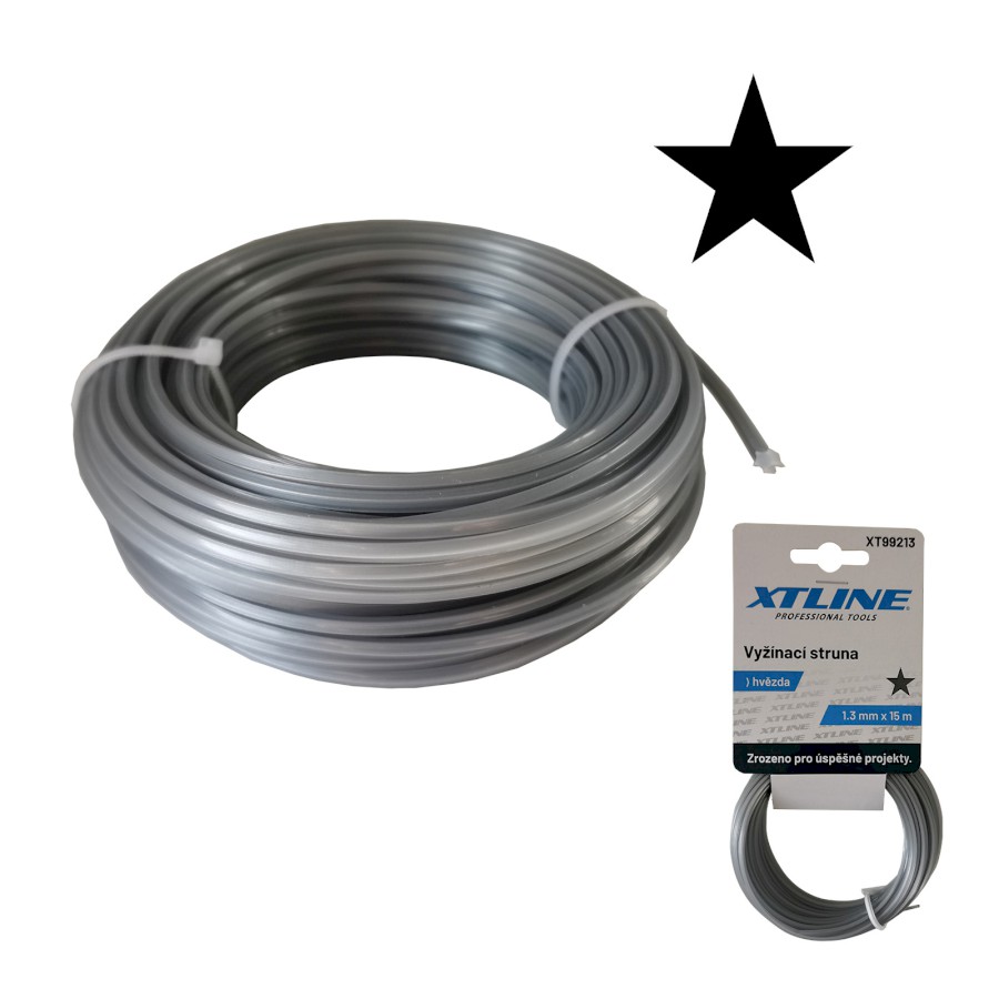 XTLINE Vyžínací struna hvězda | 2,4 mm / 15 m