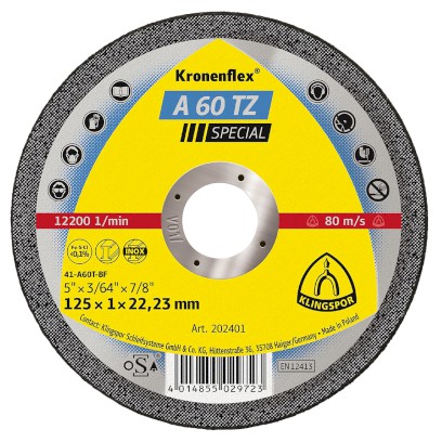 Kotouč řezný na nerez A 60TZ Special 115x1,0x22,2 mm
