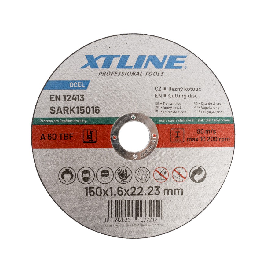 XTLINE Kotouč řezný na ocel | 150x1,6x22,2 mm