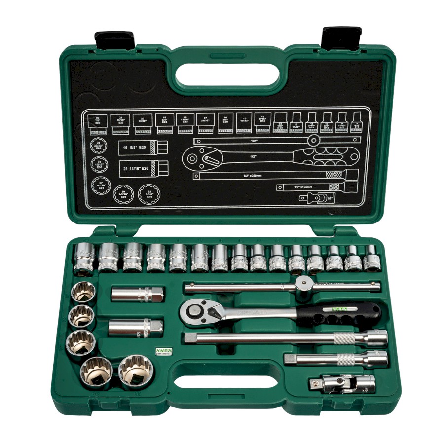 HONITON Sada hlavic 1/2” 27 dílů HONIDRIVER