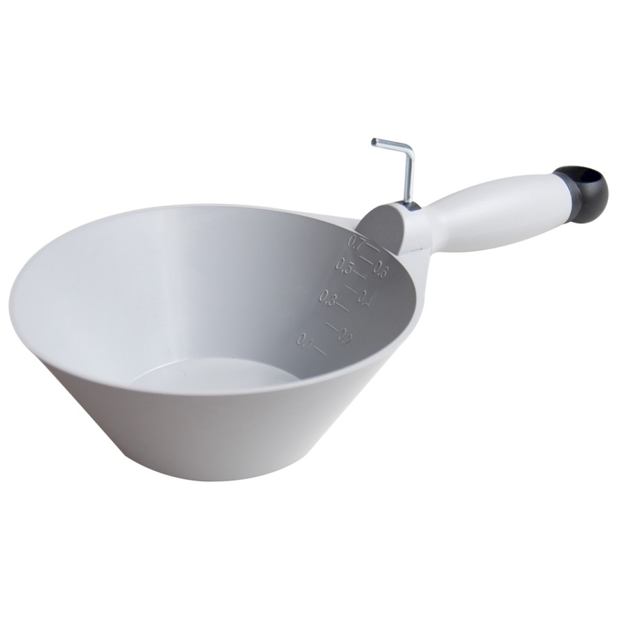 Naběračka plastová šedá pružná 160 mm