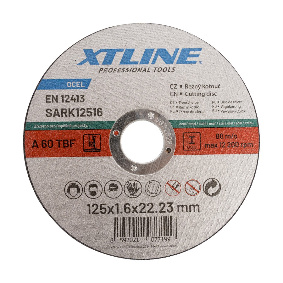 XTLINE Kotouč řezný na ocel | 125x2,0x22,2 mm