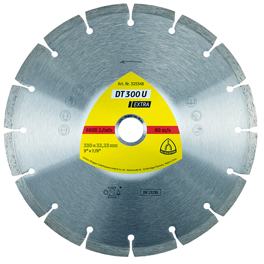 Kotouč diamantový segmentový DT300U | 125x7x1,6x22,2 mm