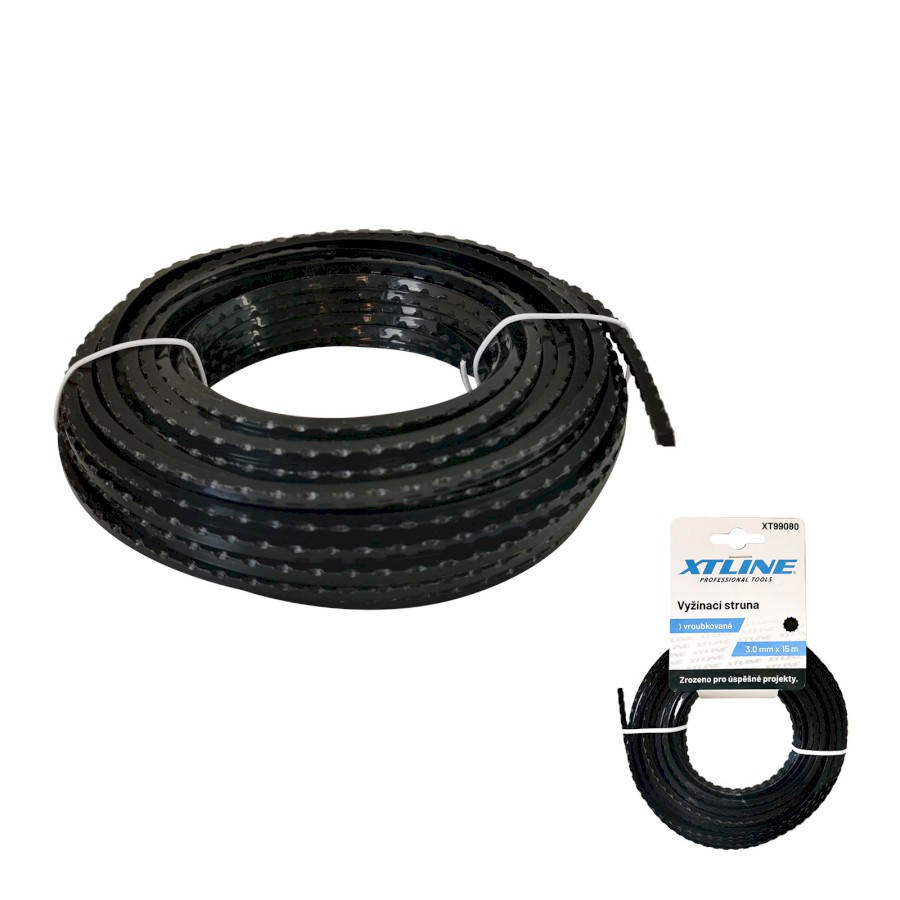 XTLINE Vyžínací struna vroubkovaná | 3 mm / 15 m