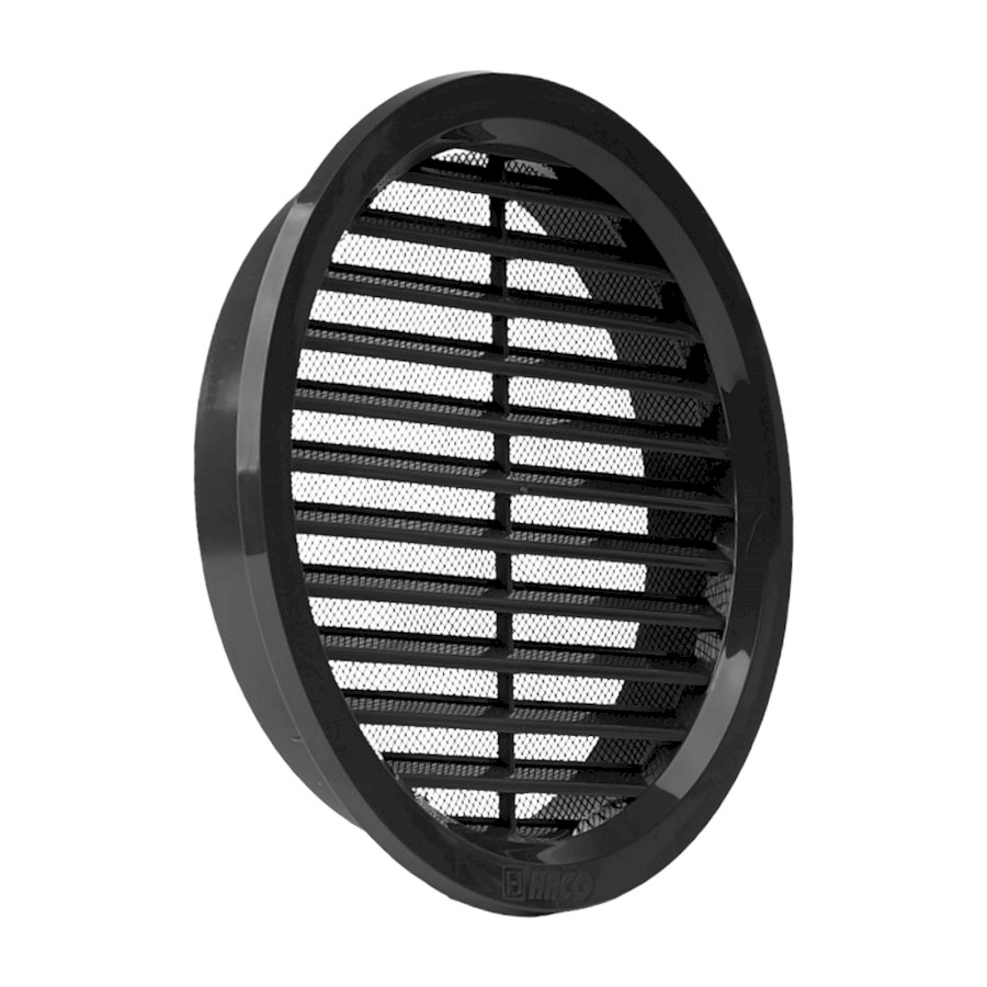HACO Mřížka větrací kruhová se síťovinou antracit | 75 mm