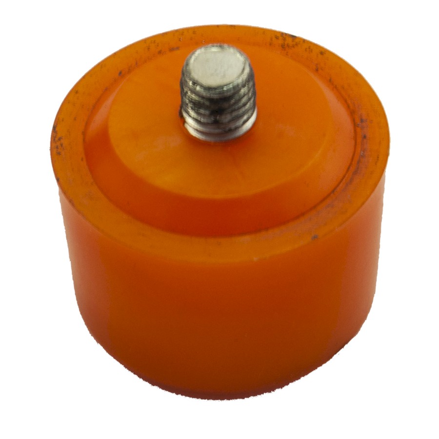 Náhradní plastové koncovky k dřevěné paličce | 40 mm oranžová