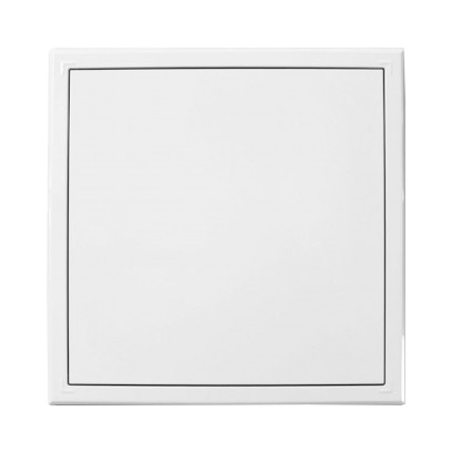 HACO Dvířka revizní kovová bílá s tlačným zámkem | 150x150 mm