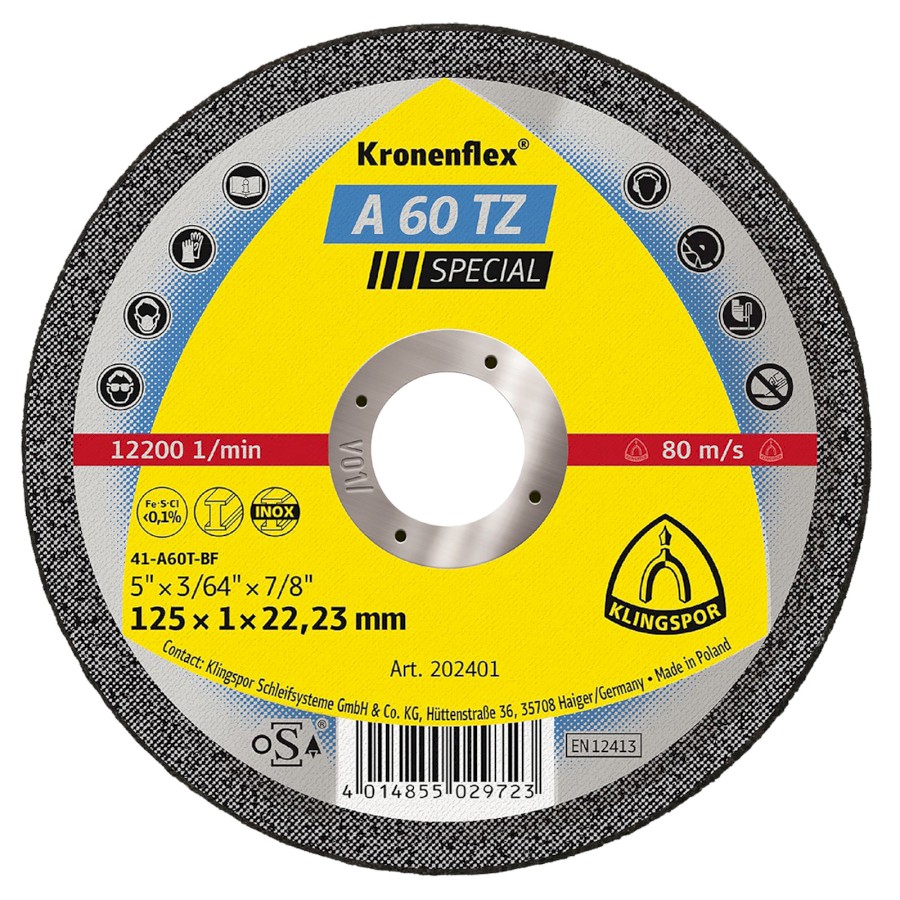 Kotouč řezný na nerez A 60TZ Special 125x1 mm